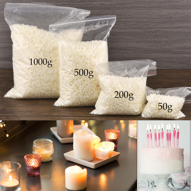 1KG 500g 200g 50g Natural Soy Wax Flake Scented Candle Natural Material  100% Additive-Free
